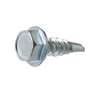 #12 x 3/4in. Hex Head Zinc Plated Sheet Metal Screw (50-Pack)